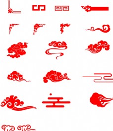 中国风设计祥云边框图片