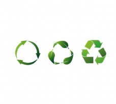 发电矢量环保回收标志图片