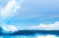 水珠素材海浪波涛图片