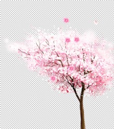 春天展架樱花装饰素材图片