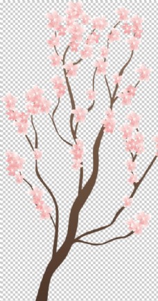 春天展架樱花装饰素材图片