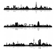 景观设计城市剪影图片