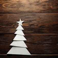 木材圣诞树木板纹理背景海报素材图片