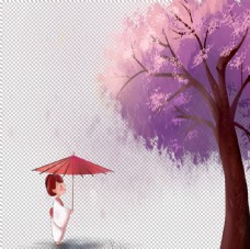 春天海报樱花装饰图片