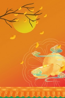 中国风设计中秋月饼图片