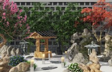 喷泉设计新中式景观小品花池雕塑图片
