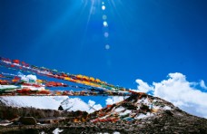 雪山拉萨西藏风景摄影图片
