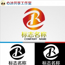 设计字母R字母logo图片