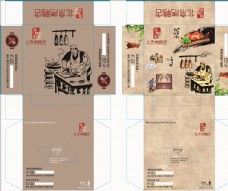 包装设计北京烤鸭复古图片
