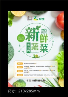果蔬蔬菜店DM单图片
