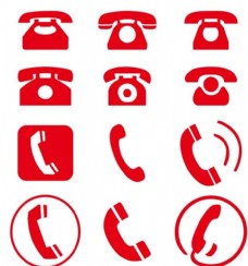 手机矢量电话图标图片