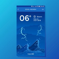 天气插画UI源文件图片