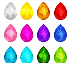 彩色水滴钻石图片