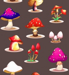 蘑菇图案图片