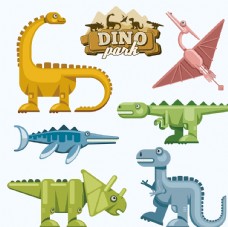机械恐龙矢量恐龙图片