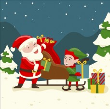 促销广告卡通圣诞节图片
