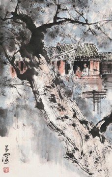 远山中国山水字画图片