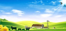 新农村建设农业展板背景图片