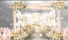 星空舞台背景婚礼效果图图片