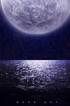 唯美背景唯美月亮背景图片