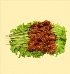 腌制鸡架肉串烤串炸串菜品图片