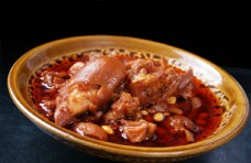 中华文化黄豆烧猪手图片