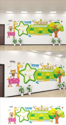 创意广告幼儿园文化墙图片