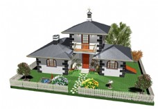 洋房3D建筑模型图片