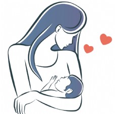时尚母婴插画图片