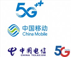 运动广告中国移动中国电信5G图片