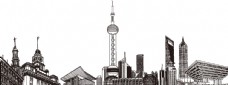 上海市上海城市线稿图片