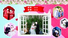 背景墙婚礼结婚背景结婚照片墙图片