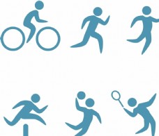 自行车体育图标图片