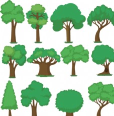 树木树矢量图图片