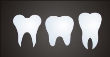 字体白色牙齿元素设计图片