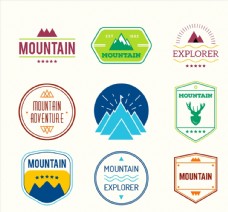 登山运动标签图片