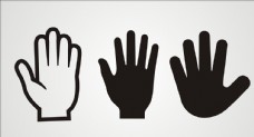 字母设计矢量手掌元素设计图片