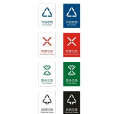 国际知名企业矢量LOGO标识武汉新垃圾分类标识图片