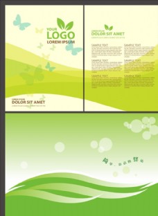 绿背景画册封面画册设计绿色画册图片