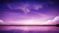 天空紫色星空背景图片