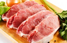 食材原料新鲜猪肉图片