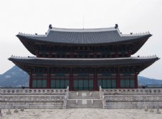 建筑风景韩国首尔景福宫建筑韩国风景图片