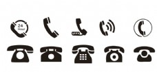 商务矢量电话标志图片