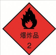 SPA物品危险货物包装标志爆炸品图片