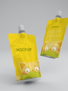 饮食模型吸嘴袋饮品食品袋豆浆包装袋图片