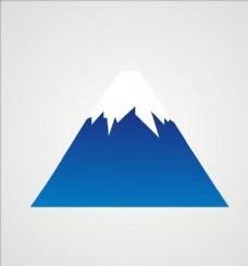 雪山富士山矢量图片