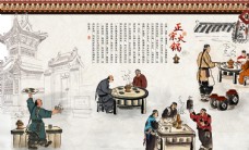传统美食正宗火锅美食传统背景墙背景素材图片