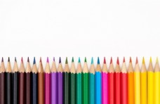 彩色铅笔笔蜡笔华美颜色图片