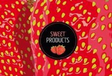 草莓表面与标签图片