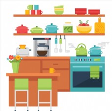 厨房用品厨房生活用品图标图片